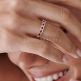 0.5ct Baguette Cut Simulated Diamond Curved Chevron Band 14k Yellow Gold Plated