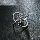 1.6ct Round Cut VVS1 Diamond Engagement Ring 14k White Gold Finish Cross Design