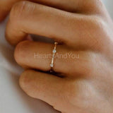 0.3ct Round Cut Moissanite Eternity Bezel Set Wedding Band 14k YellowGold Plated