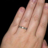 1.5ct Baguette Diamond Trilogy Minimalist Engagement Ring 14K White Gold Over