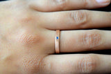 0.1ct Wedding Band Round Cut Blue Sapphire Anniversary 14k Rose Gold Finish